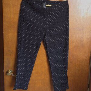 Zac & Rachel Black and White Women's Size 14 Ankle Pants